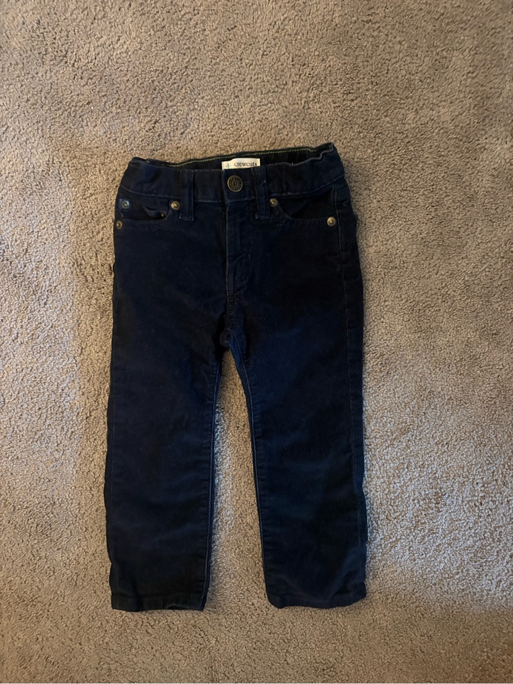Crewcuts Dark Blue Corduroy Kids Pants
